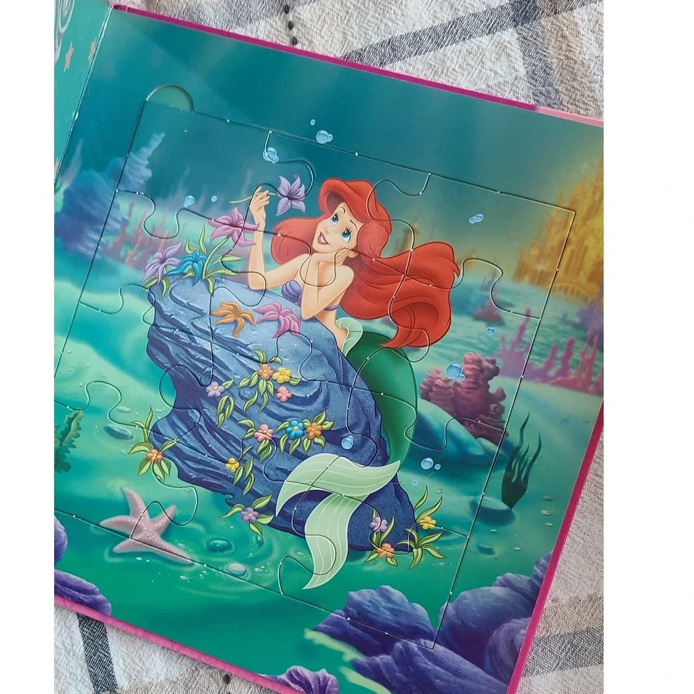 Disney Princess My First Princess Puzzle Book 5 Puzzles Ariel Belle Tiana board